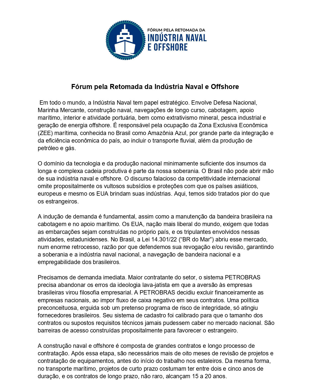 Forum pela Retomada da Industria Naval e Offshore page 0001