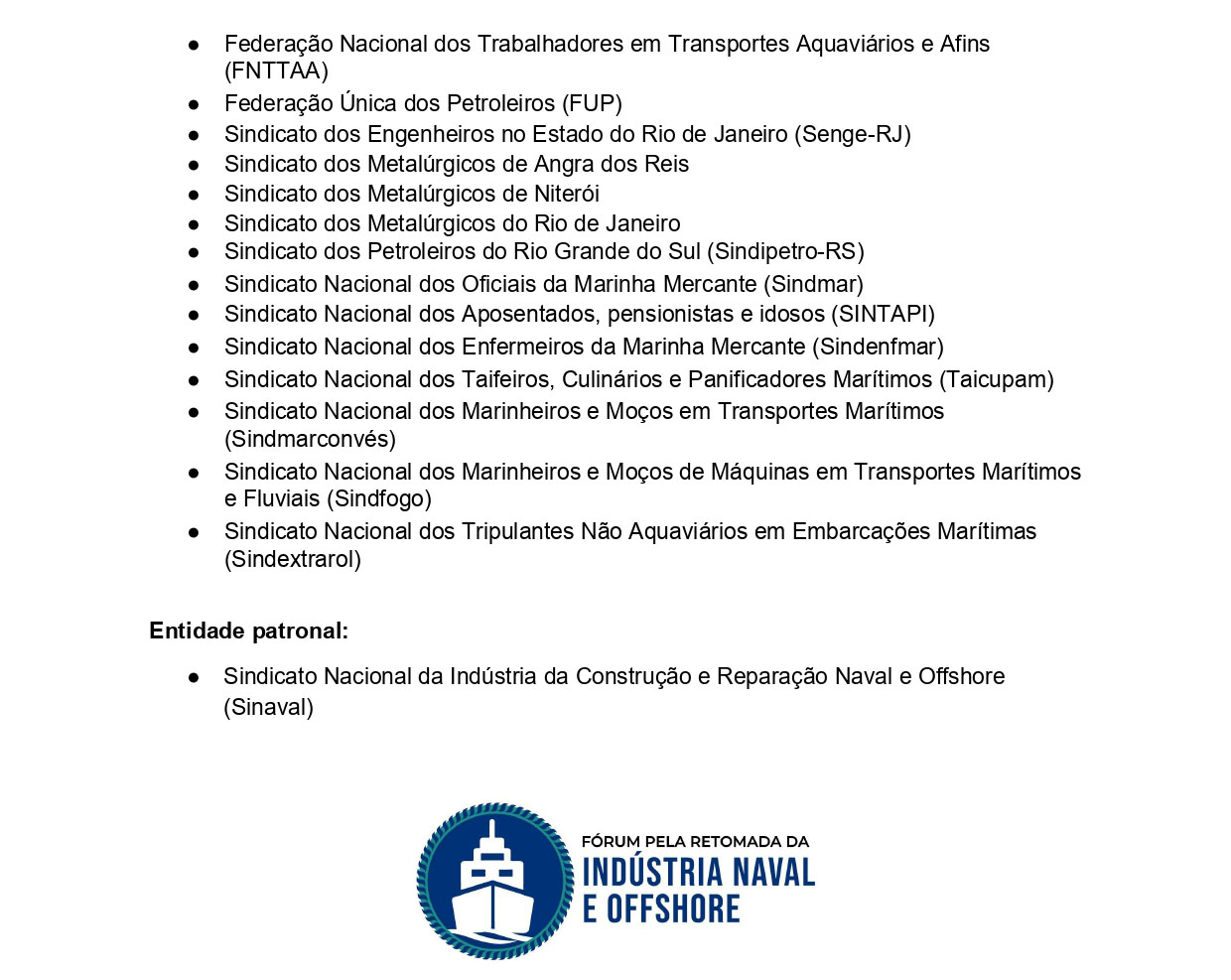 Forum pela Retomada da Industria Naval e Offshore page 0005